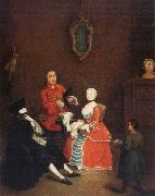 Pietro Longhi Visit of the Bauta China oil painting reproduction